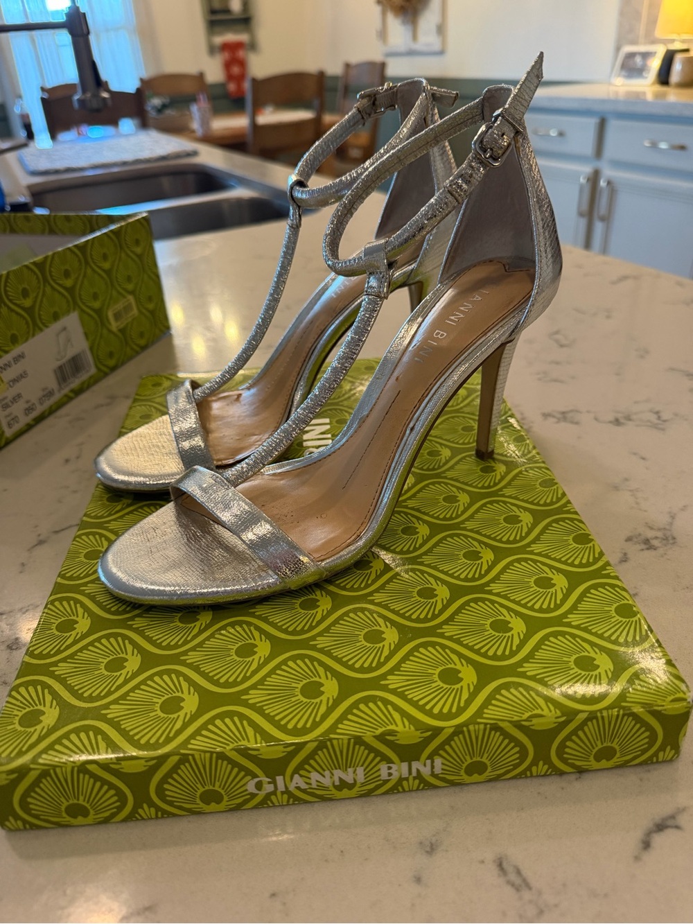 Gianni Bini Silver Heels